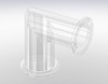 KF Elbow 90° - Duran Glass/Pyrex